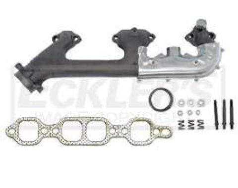 Chevy & GMC Truck Manifold. Exhaust, Right, 5.0L/5.7L, w/EGR, w/Heat Shield, 1987-1990