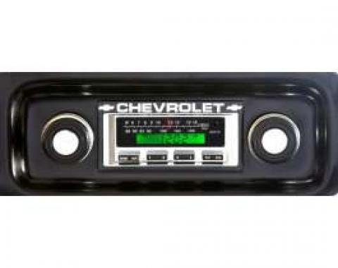 Chevy Truck Stereo,KHE300,AM/FM,200 Watts, Chrome Face,1967-1972