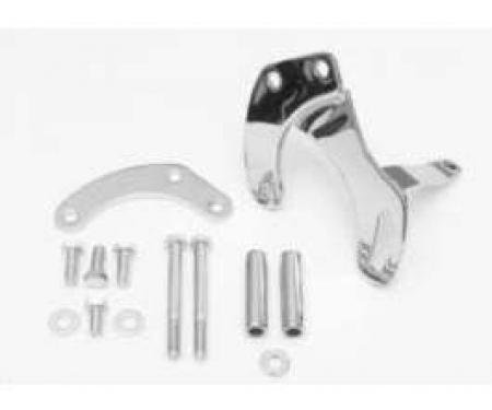 Chevy Truck Power Steering Pump Bracket Kit, Small Block, Chrome, 1967-1968