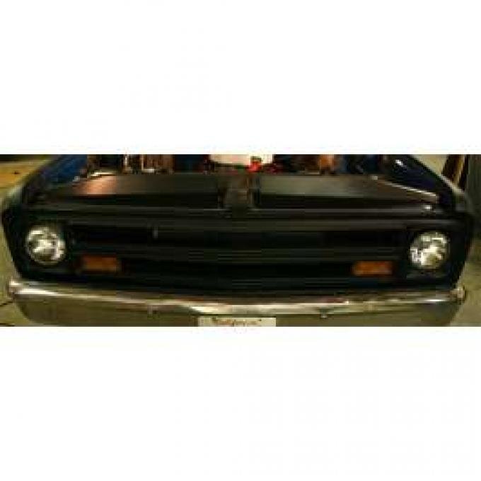 Chevy & GMC Filler Panels, Core Support, Black Anodized, 1969-1972