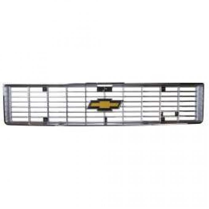 Chevy Truck Grille, Reproduction, Chrome, 1973-1974
