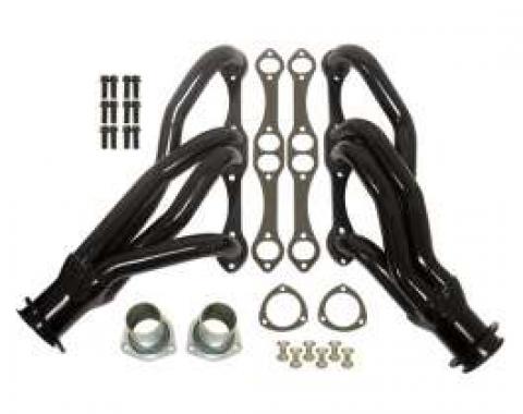 Chevy Truck & GMC Black Shorty Headers, Small Block, 1988-1995