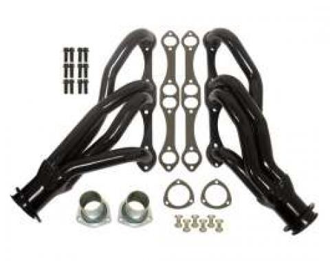 Chevy Truck & GMC Black Shorty Headers, Small Block, 1988-1995