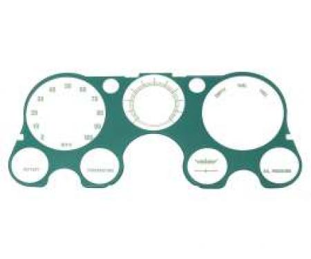 Chevy Truck Instrument Cluster Lens, For Trucks Without Tachometer Or Vacuum Gauge, 1967-1972