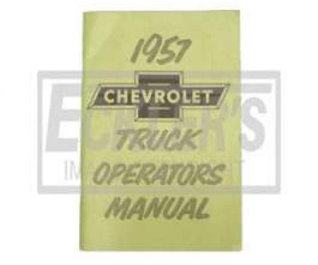 Chevy Truck Owner's Manual, 1957