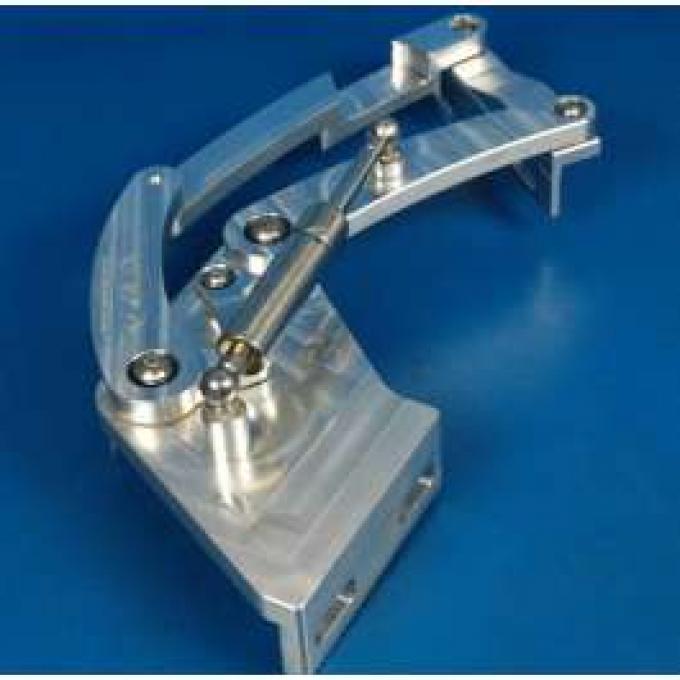 Chevy Truck Billet Aluminum Hood Hinges, Machined Finish, 1955-1957