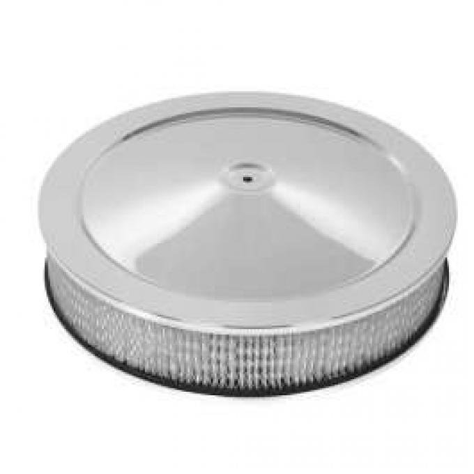 Chevy Truck & GMC Air Cleaner, Round Chrome, 14 X 3