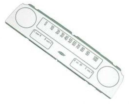 Chevy Truck Instrument Cluster Lens, For Trucks With Lower Gauges, 1964-1966