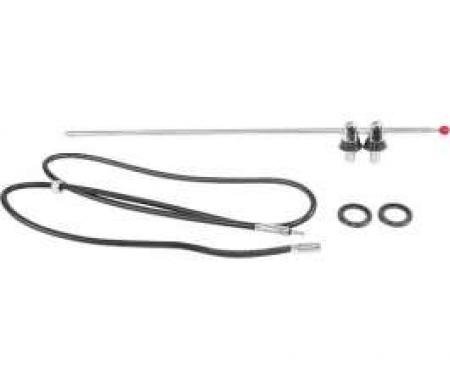 Chevy Truck Nostalgic Cowl Mount Radio Antenna Kit, 1947-1956