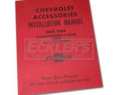 Chevy Truck Accessories Installation Manual, 1954