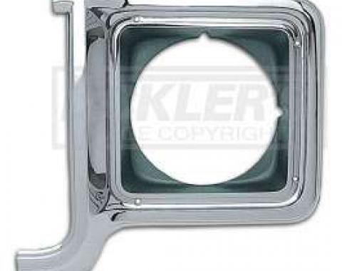 Chevy And GMC Truck Headlight Bezel, Left, 1973-1978