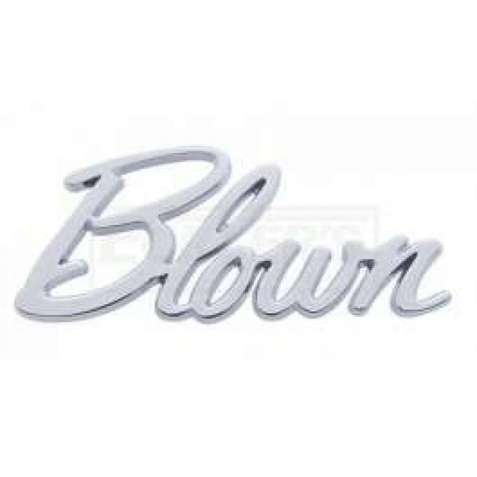 Chevy And GMC Truck Blown Script Emblem, Chrome