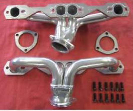 Chevy Truck Headers, Ceramic Coated, Small Block, Shorty, 1955-1987