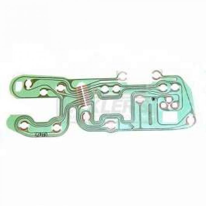 Chevy Truck Instrument Panel Printed Circuit, With Warning Lights, 1973-1975