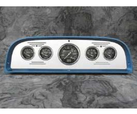 Chevy Truck Dash Insert, Polished Billet Aluminum, Auto Meter, 1960-1963