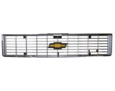 Chevy Truck Grille, Reproduction, Chrome, 1973-1974