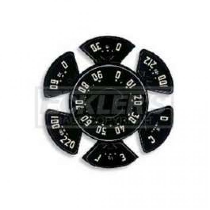 Chevy Truck Dash Gauge Decal Set, 1950-1953