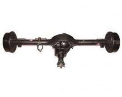 Chevy & GMC Truck Rear End, 9, Complete, With 11 Drum Brakes & Lines, Semi-Gloss Black Powder Coated, 1947-1955 (1st Series)