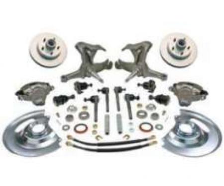 Chevy Truck 6-Lug Disc Brake Kit, With 2-1/2 Drop Spindle,1963-1970