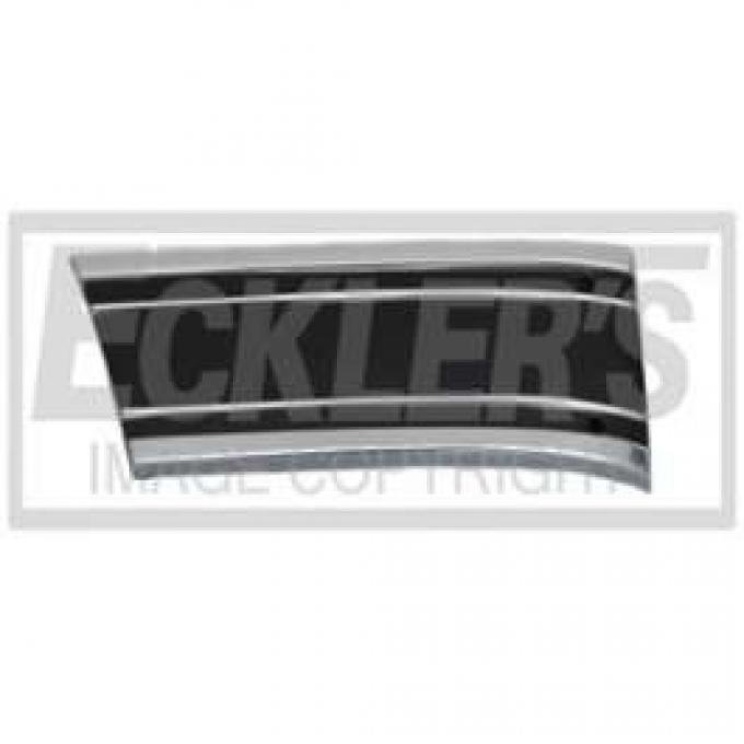 Chevy Truck Front Fender Molding, With Black Insert, Rear, Lower, Right, Custom Sport, 1969-1972