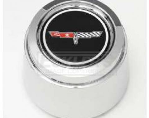 Truck 1980-1981 Corvette Style Chrome Center Wheel Cap, For Corvette Style Aluminum Wheels