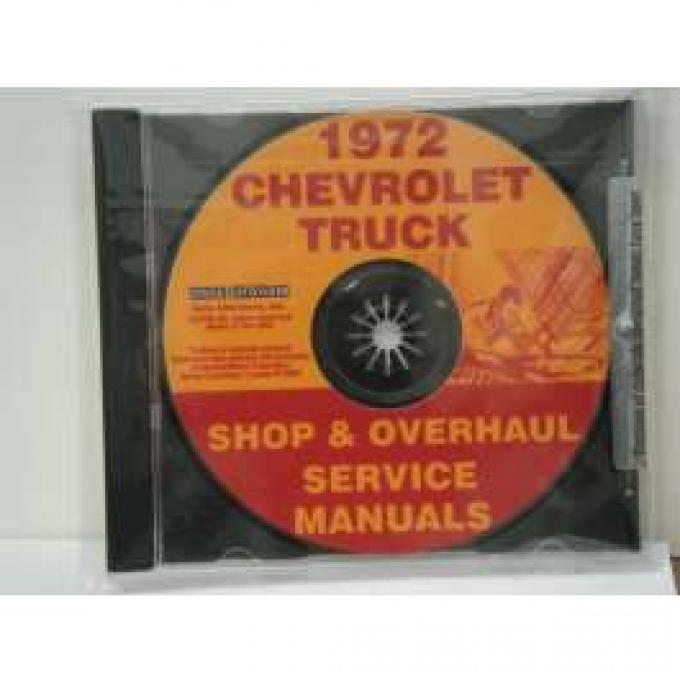 Chevy Truck Shop, Service & Repair Manuals, On CD, 1972