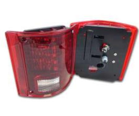 Chevy Or GMC Truck Rear Taillight Assemblies, LED, Without Chrome Trim, 1973-1991