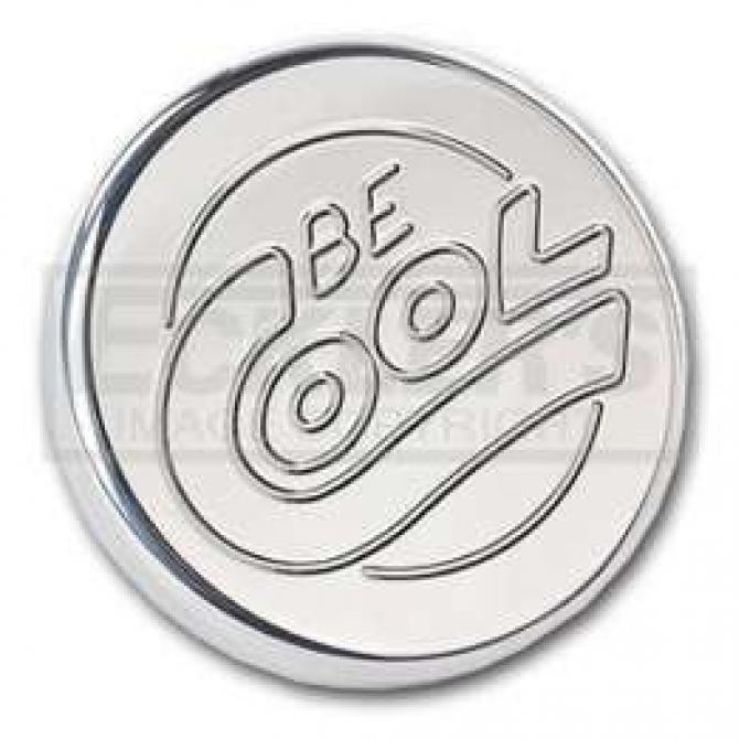 Chevy Or GMC Truck Radiator Cap, 12-15 Lb, Be Cool, Round Style, Polished Finish, 1958-1972