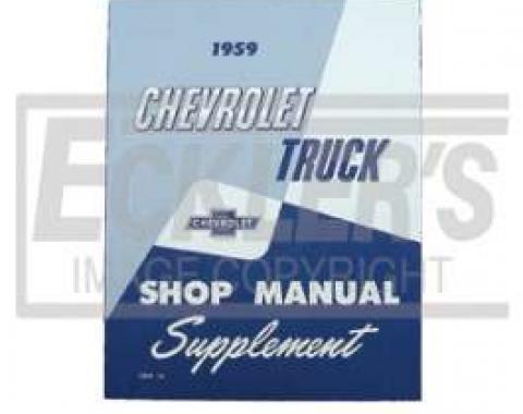 Chevy Truck Shop Manual, Supplement, 1959