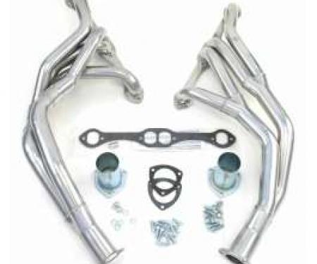 thumbnail image 2 of XSFLOW Performance SBC Chevy V8 Super Shorty Headers – Silver Ceramic Coated, 58-up, Lifetime Warranty 2 of 3