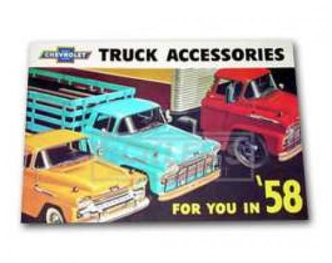 Chevrolet Truck Accessories Brochure, 1958