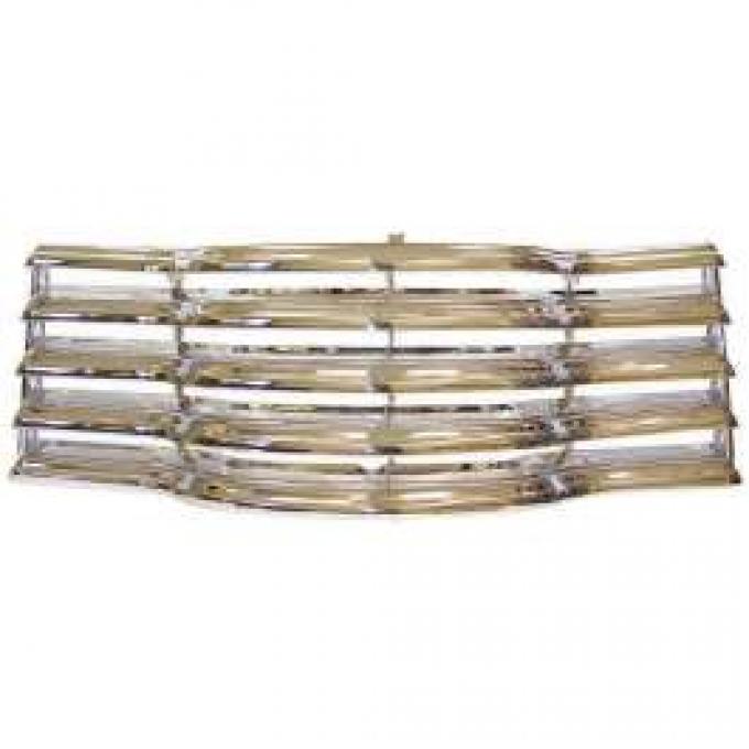 Chevy Truck Grille, Chrome With Black Painted Back Bars, 1947-1953