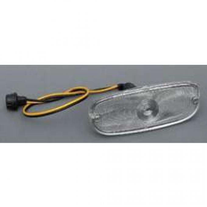 Chevy Truck Parking & Turn Signal Light Assembly, Clear, 1958-1959