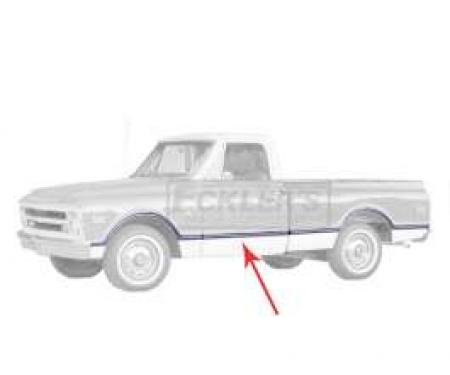 Chevy Or GMC Truck, Door Molding, Fleetside, Right, 1967-1968