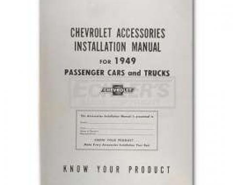 Chevy Truck Accessories Installation Manual, 1949