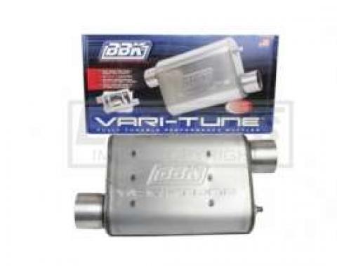 Truck BBK 2-3/4 Vari-Tune Adjustable Stainless Steel Performance Muffler, Offset