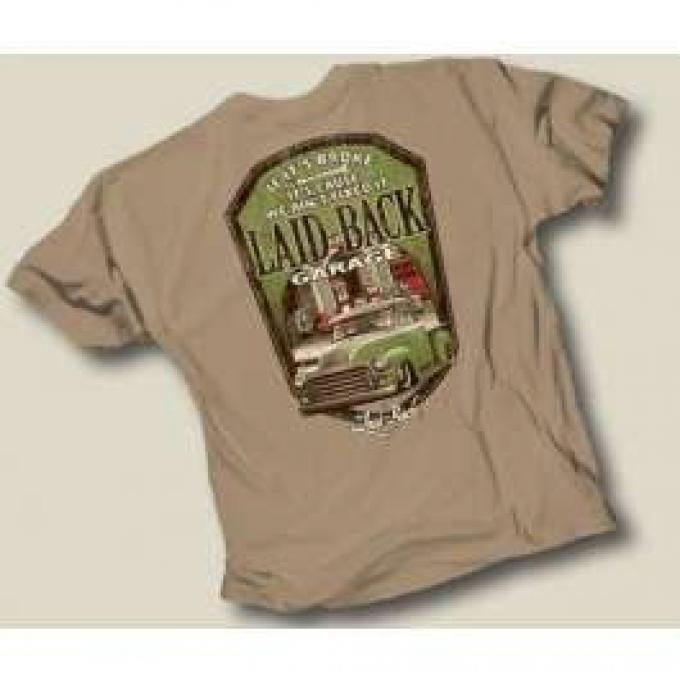 Laid Back Barefoot GMC Truck T-Shirt, Khaki