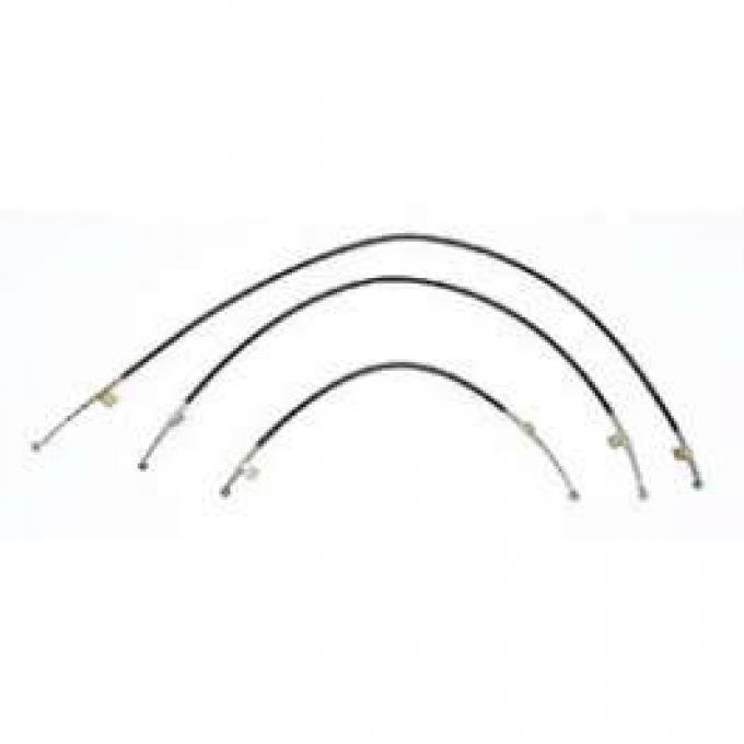 Chevy Truck Heater Control Cables, For Trucks With Air Conditioning, 1967-1972