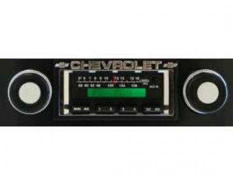 Chevy Truck Stereo,KHE300,AM/FM,200 Watts, Black Face,1967-1972