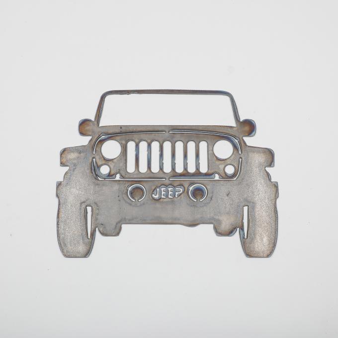 Detroit Muscle Technologies 2010-2011 Jeep / Chrysler / Dodge / Ram Mopar Steel Wall Art - JEEP Front WALLART-JEEP FRONT