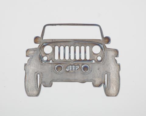 Detroit Muscle Technologies 2010-2011 Jeep / Chrysler / Dodge / Ram Mopar Steel Wall Art - JEEP Front WALLART-JEEP FRONT