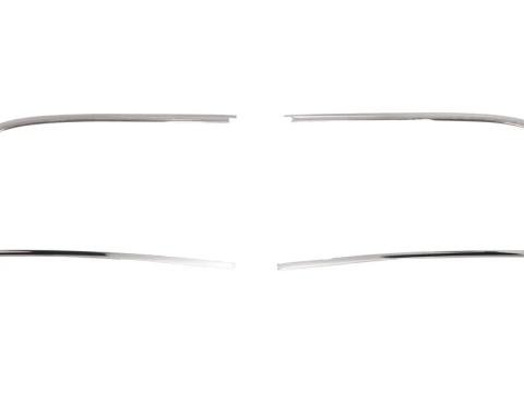 AMD Windshield Reveal Moldings, Pair, 47-53 Chevy GMC Truck Suburban X385-4047-P