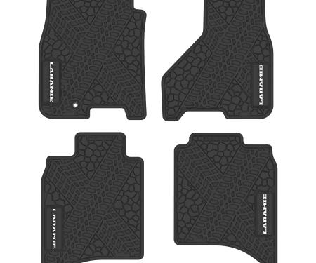 FlexTread 09-11 RAM 1500 Crew Cab & 10-11 RAM 2500/3500 Crew Cab Floor Mats (4pc) w/ Laramie Logo NGTT10056