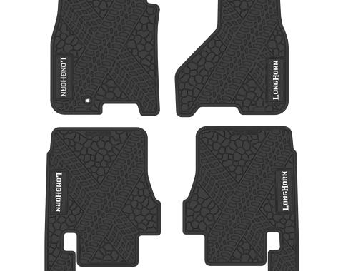 FlexTread 10-11 RAM 2500/3500 Mega Cab Floor Mats (4pc) w/ Longhorn Logo NGTT36019