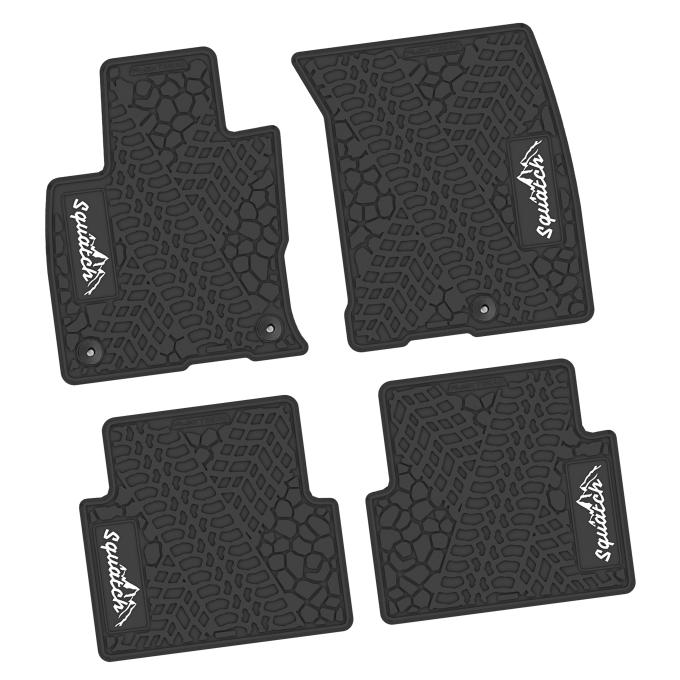 FlexTread 21-24 Ford Bronco Sport Floor Mats (4pc) w/ Squatch & Mountain Logo NGTT52065