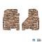 FlexTread 09-11 RAM 1500 & 10-11 RAM 2500/3500 Floor Mats (2pc) w/ RAM Text Logo NGTT08016