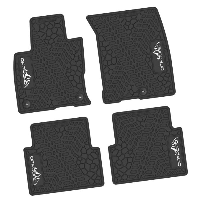 FlexTread 21-24 Ford Bronco Sport Floor Mats (4pc) w/ Offroad Logo NGTT52062