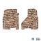 FlexTread 09-11 RAM 1500 & 10-11 RAM 2500/3500 Floor Mats (2pc) w/ Lonestar Logo NGTT08057