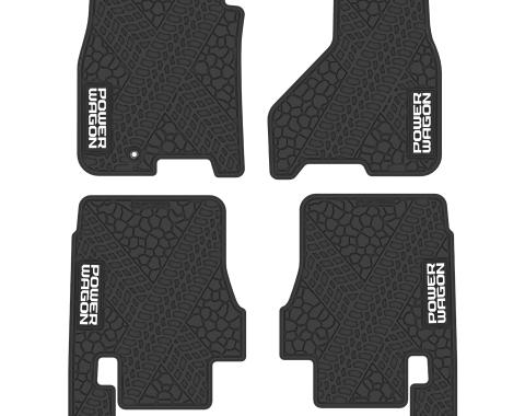 FlexTread 10-11 RAM 2500/3500 Mega Cab Floor Mats (4pc) w/ Power Wagon Logo NGTT36055