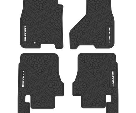 FlexTread 10-11 RAM 2500/3500 Mega Cab Floor Mats (4pc) w/ Laramie Logo NGTT36056